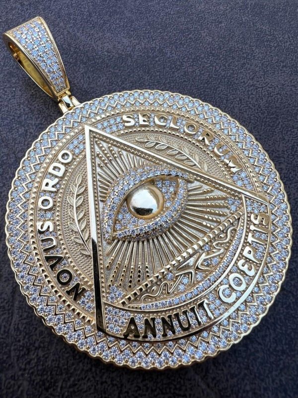 harlembling-moissanite-huge-3-all-seeing-illuminati-eye-masonic-medallion-necklace-silver__92413 Illuminati's Great Chain